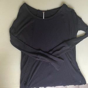 Free people flowy waffle knit top